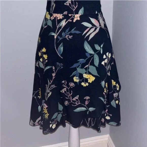 Banana Republic Navy Floral Midi Dress - Picture 5 of 8